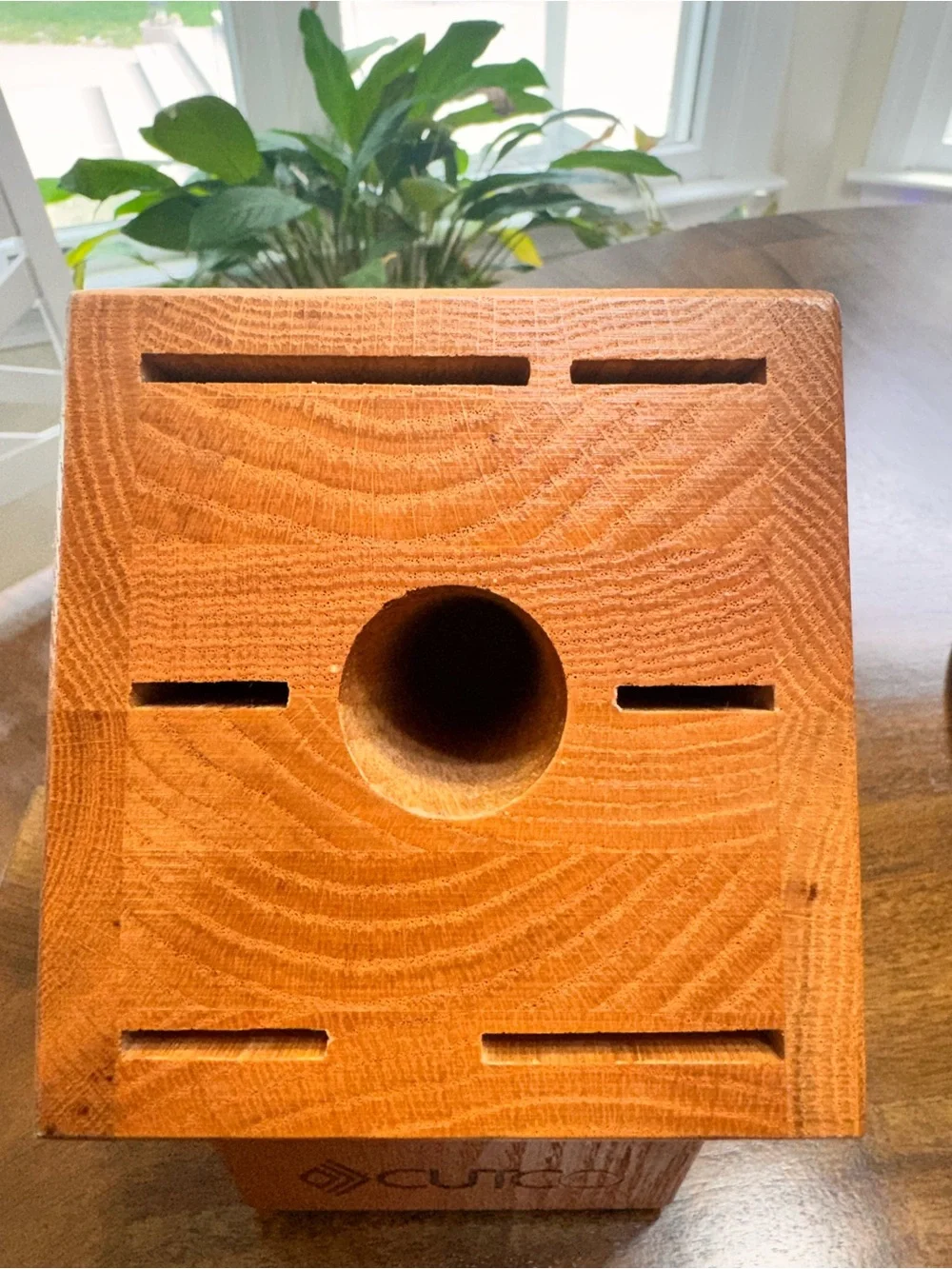 Cutco Knife Block 13 Slot Honey Oak Made in USA Like New